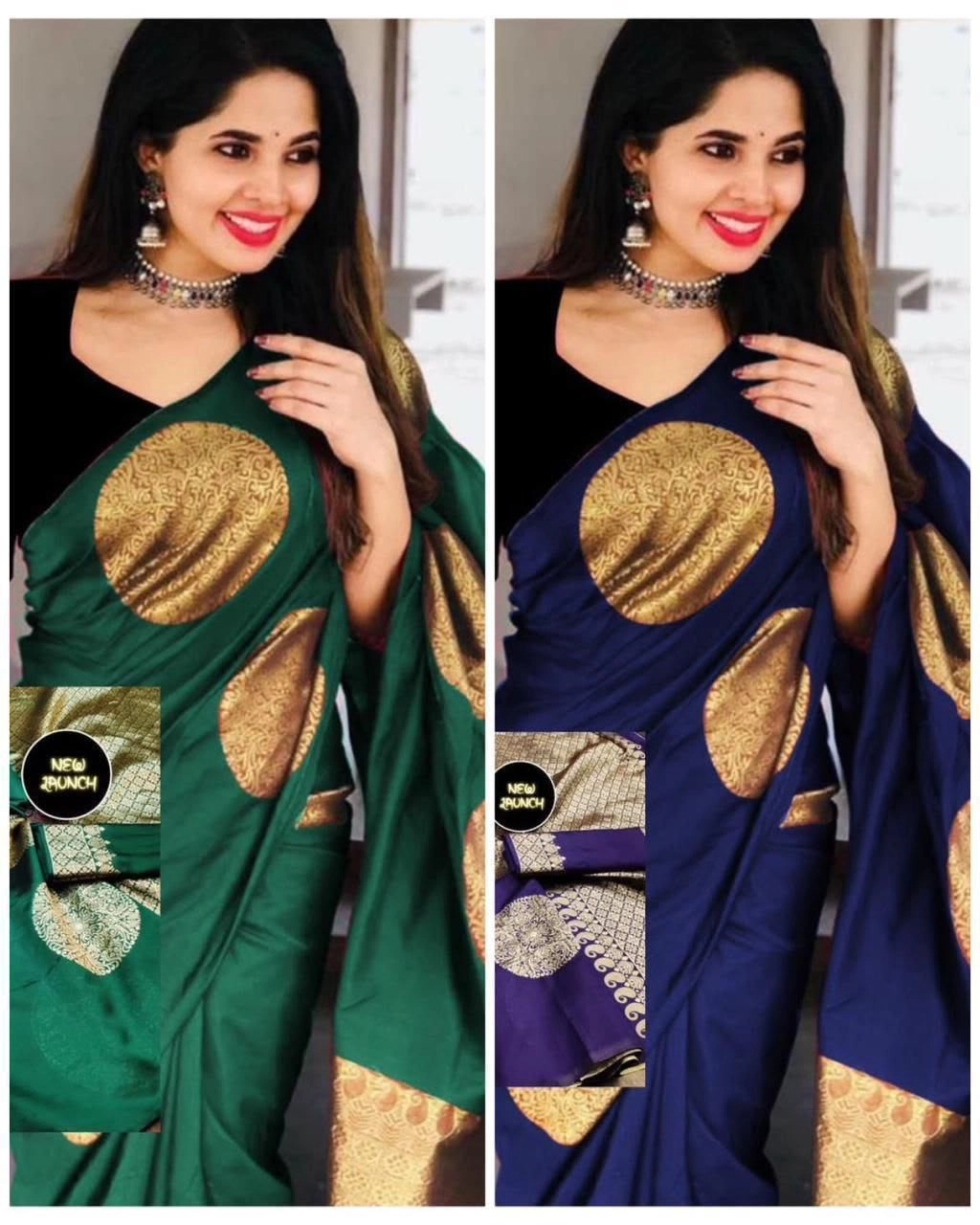 SOFT LICHI SILK SAREE 2