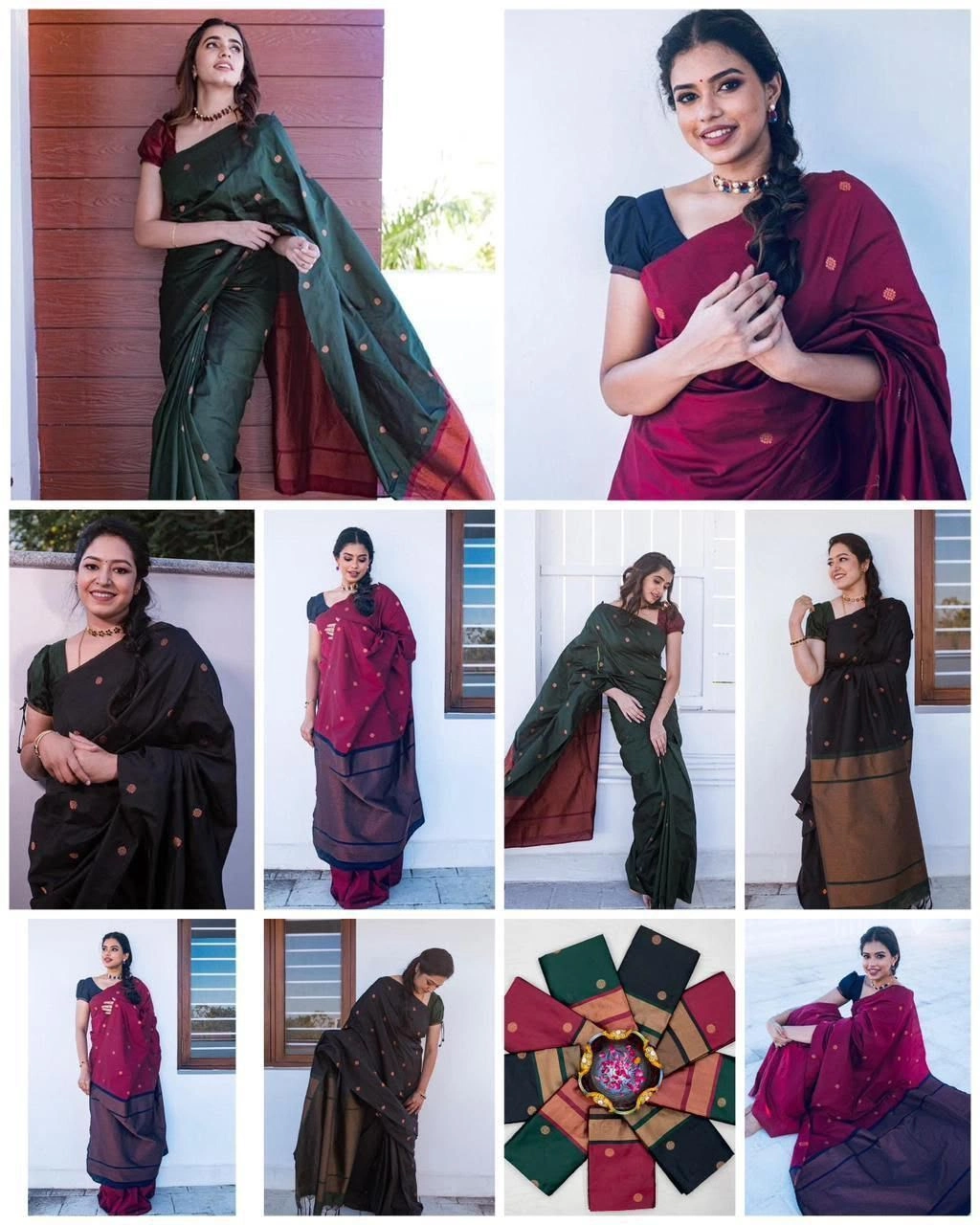 SOFT LICHI SILK SAREE 4