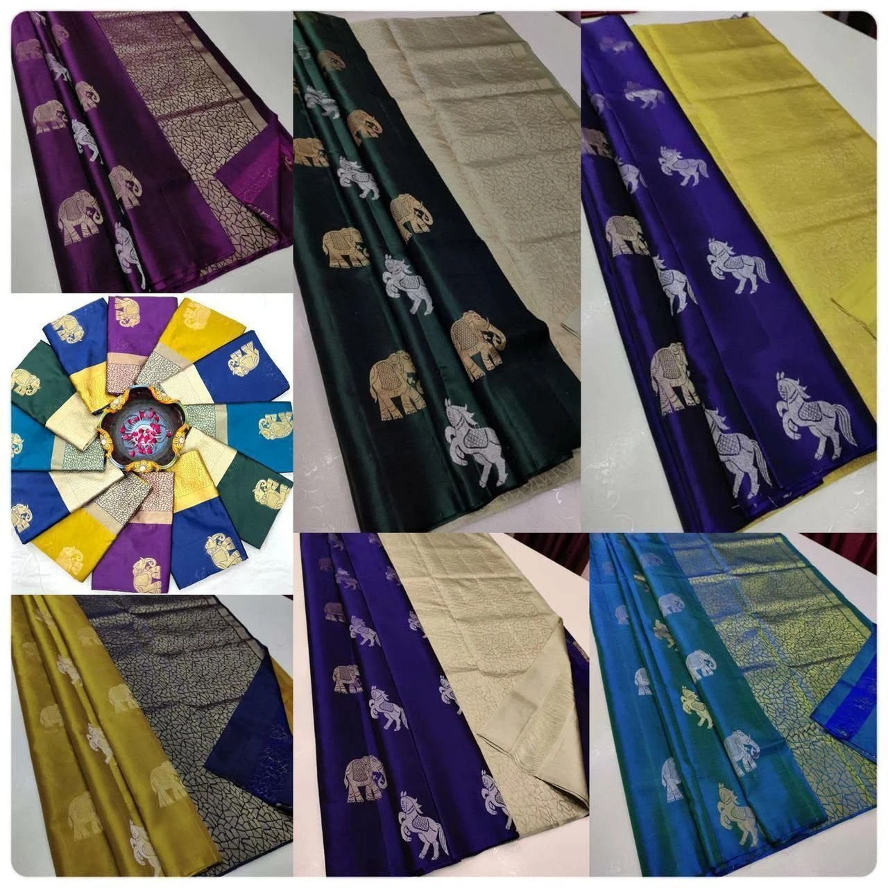 SOFT LICHI SILK SAREE 5