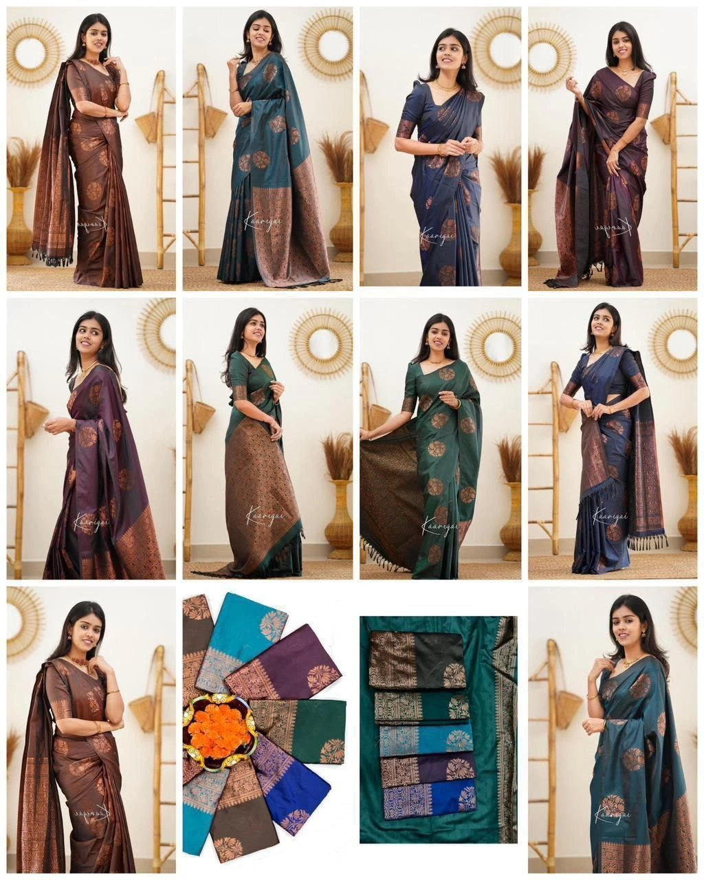 SOFT LICHI SILK SAREE 7