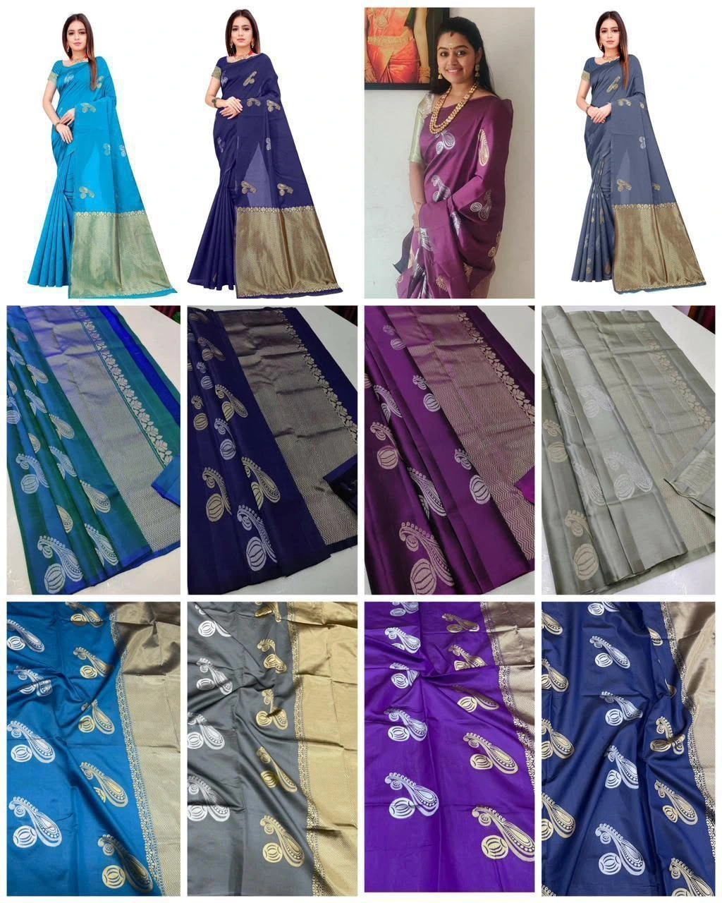 SOFT LICHI SILK SAREE 8
