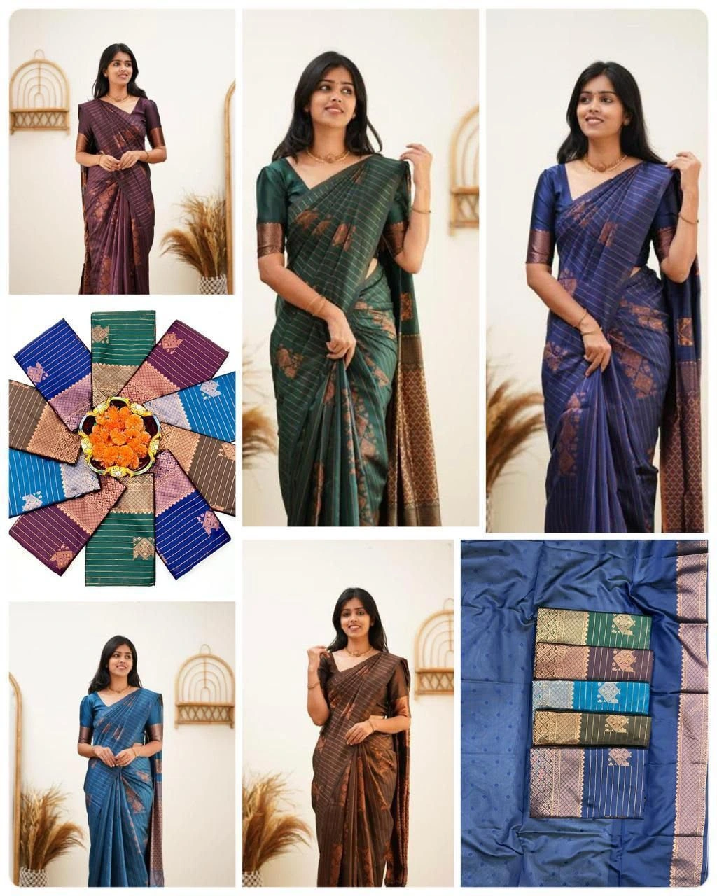 SOFT LICHI SILK SAREE 9