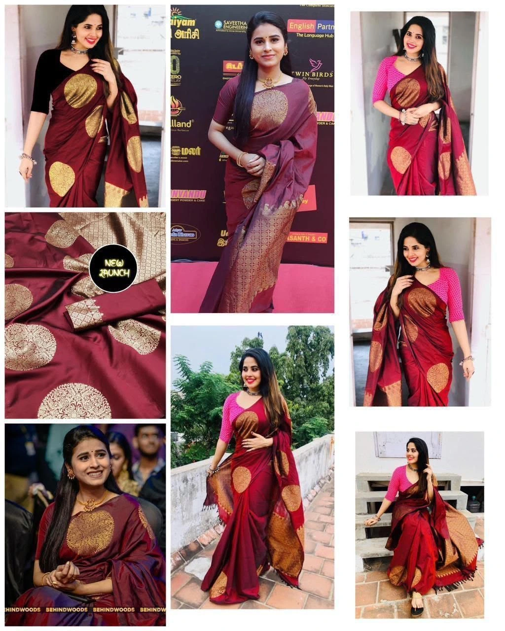 SOFT LICHI SILK SAREE 10