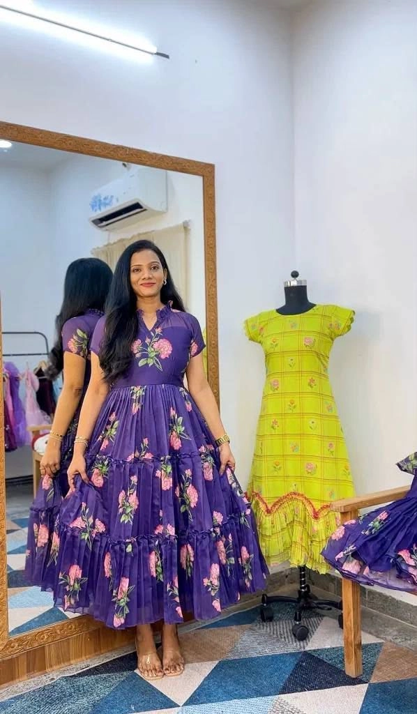 PALAK MAXI'S/GOWN🌸 (Chanderi Cotton) 3