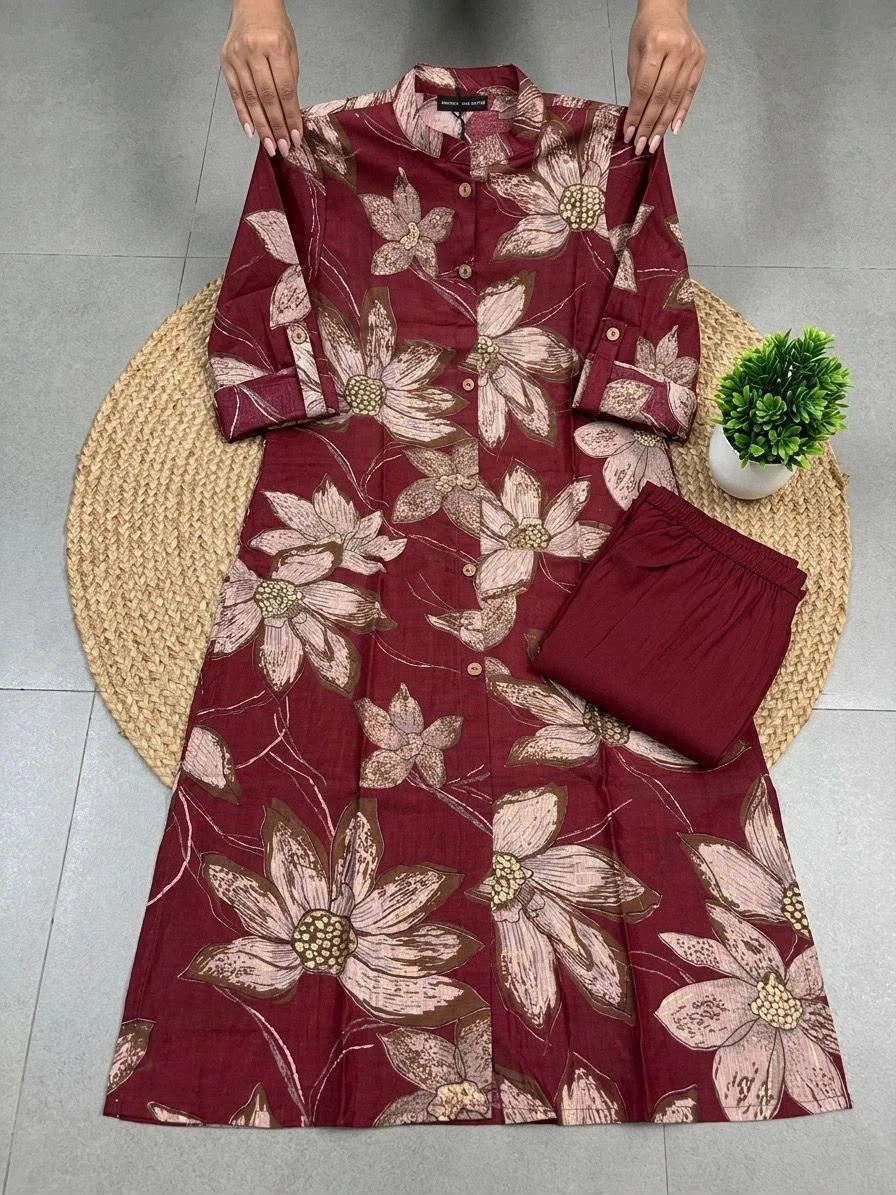 SUMMER SUNSHINE KURTA SET-Bamboo Cotton 2
