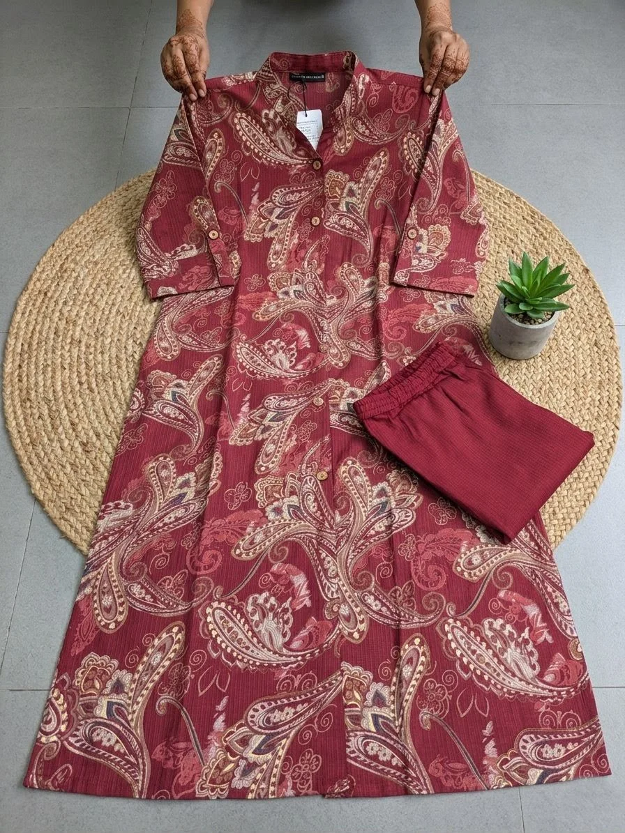 SUMMER SUNSHINE KURTA SET-Bamboo Cotton 6
