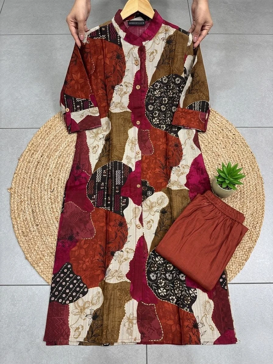 SUMMER SUNSHINE KURTA SET-Bamboo Cotton 7
