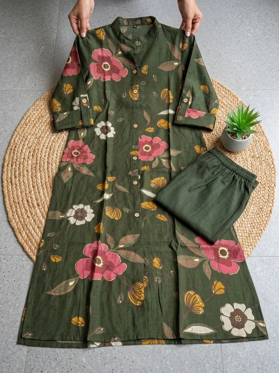 SUMMER SUNSHINE KURTA SET-Bamboo Cotton 8
