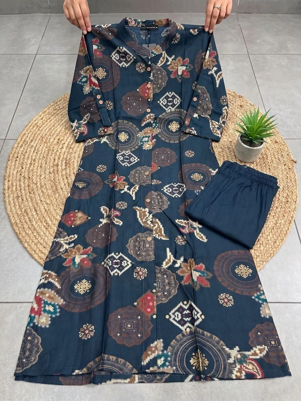 SUMMER SUNSHINE KURTA SET-Bamboo Cotton 10
