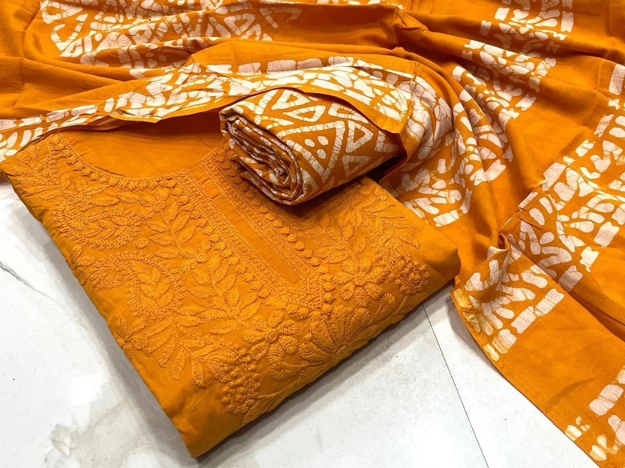 *COTTON LAKHNAVI* DRESS PIECE 2