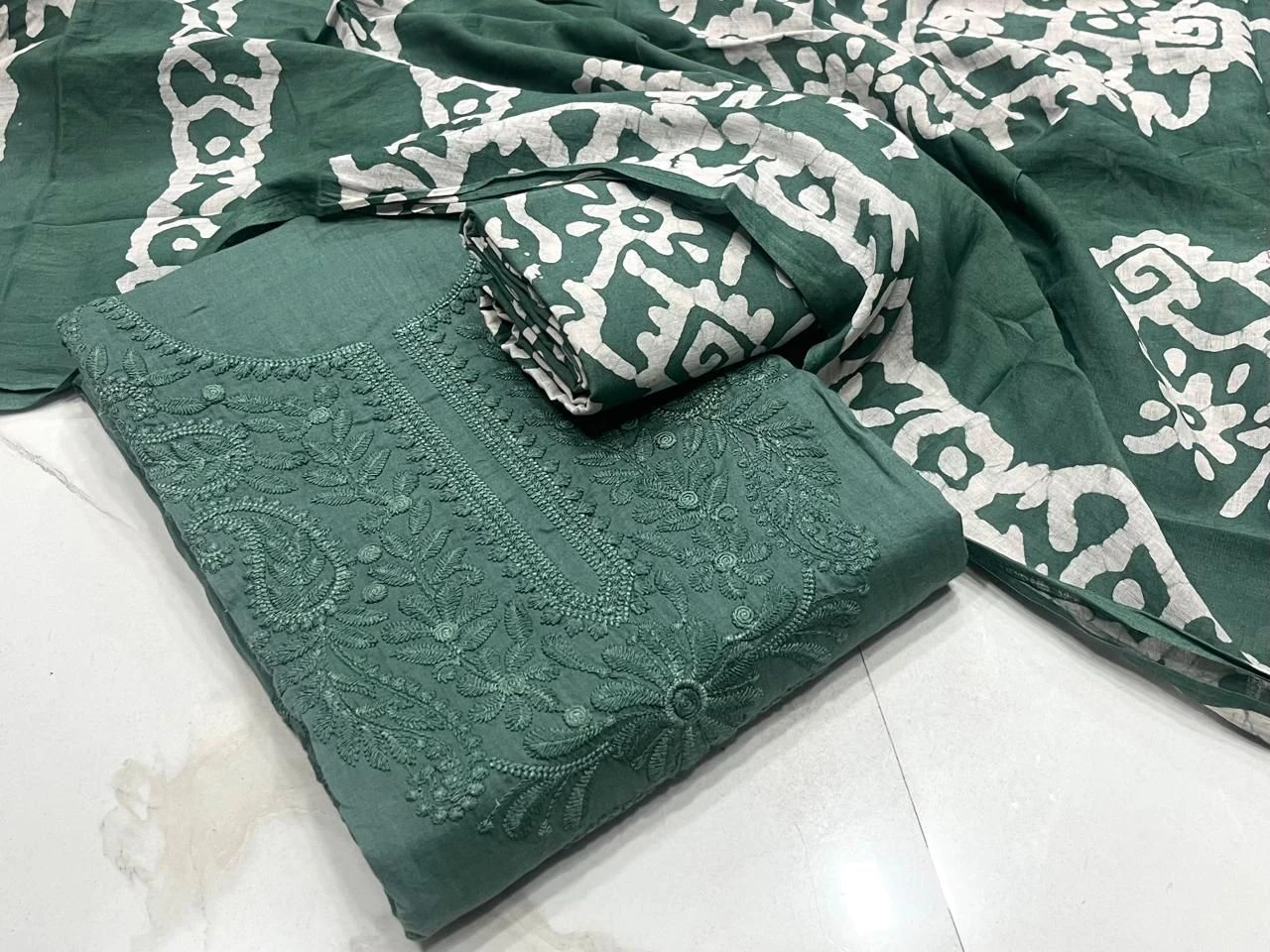 *COTTON LAKHNAVI* DRESS PIECE 3