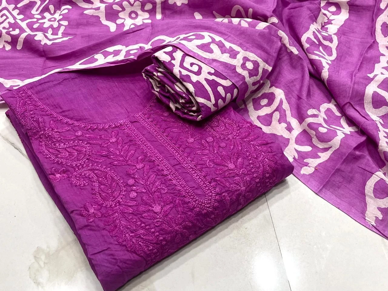 *COTTON LAKHNAVI* DRESS PIECE 4