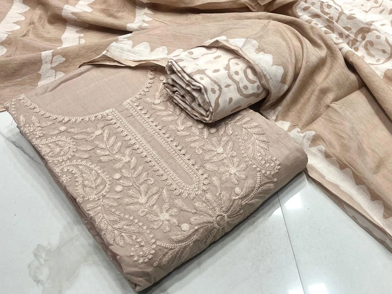 *COTTON LAKHNAVI* DRESS PIECE 5