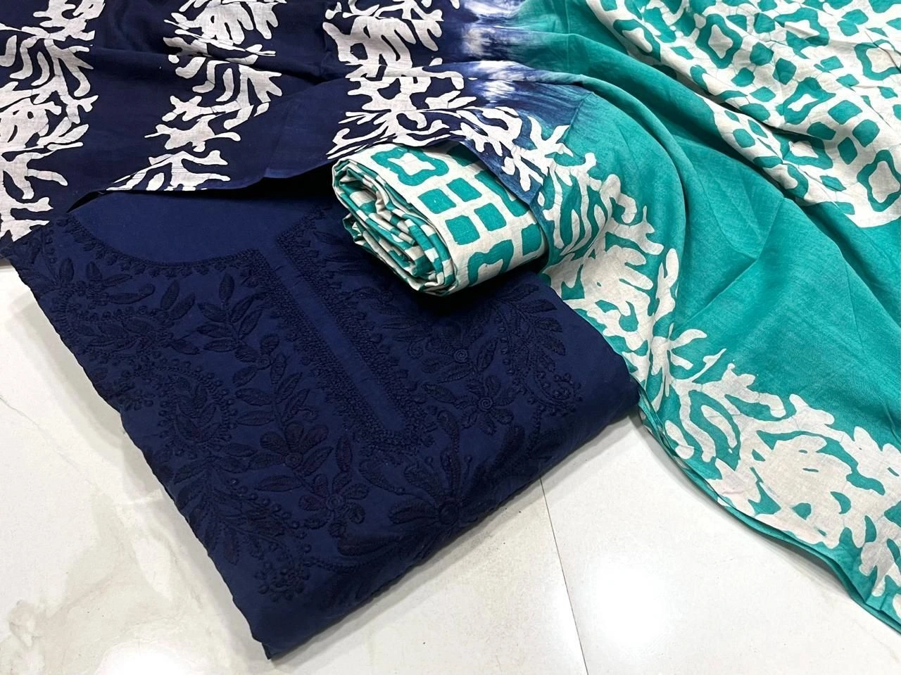 *COTTON LAKHNAVI* DRESS PIECE 8