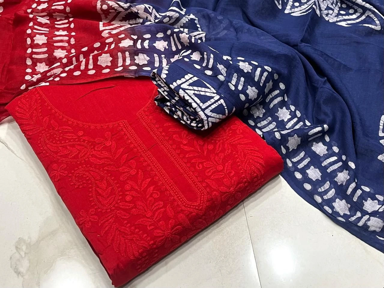 *COTTON LAKHNAVI* DRESS PIECE 9