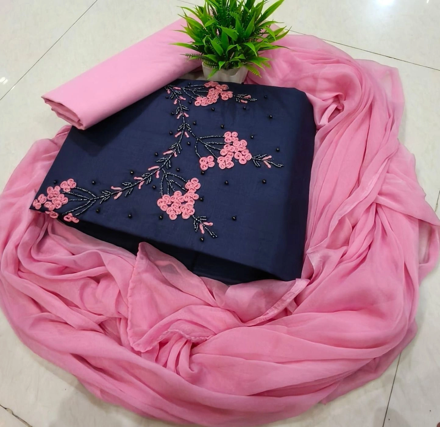 HANDWORK COTTON/SILK PIECE 6