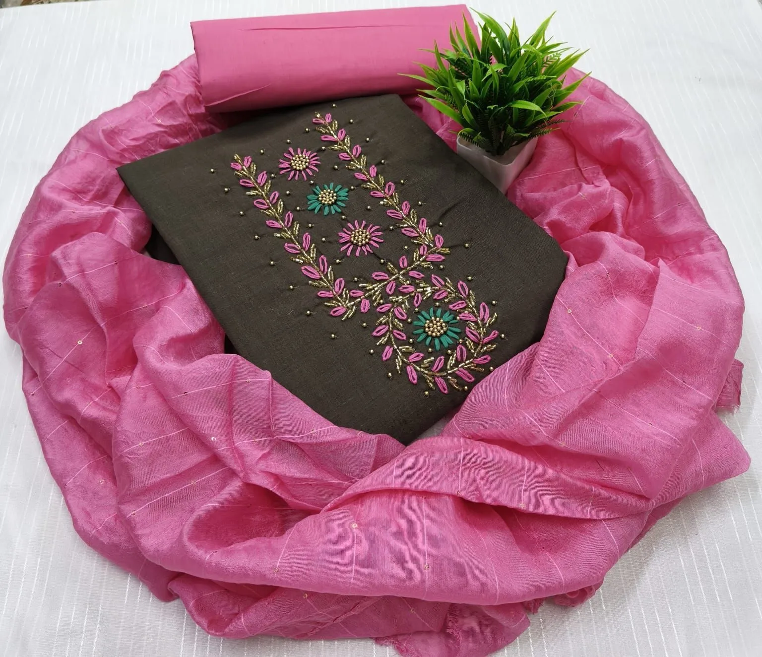 HANDWORK COTTON/SILK PIECE 7