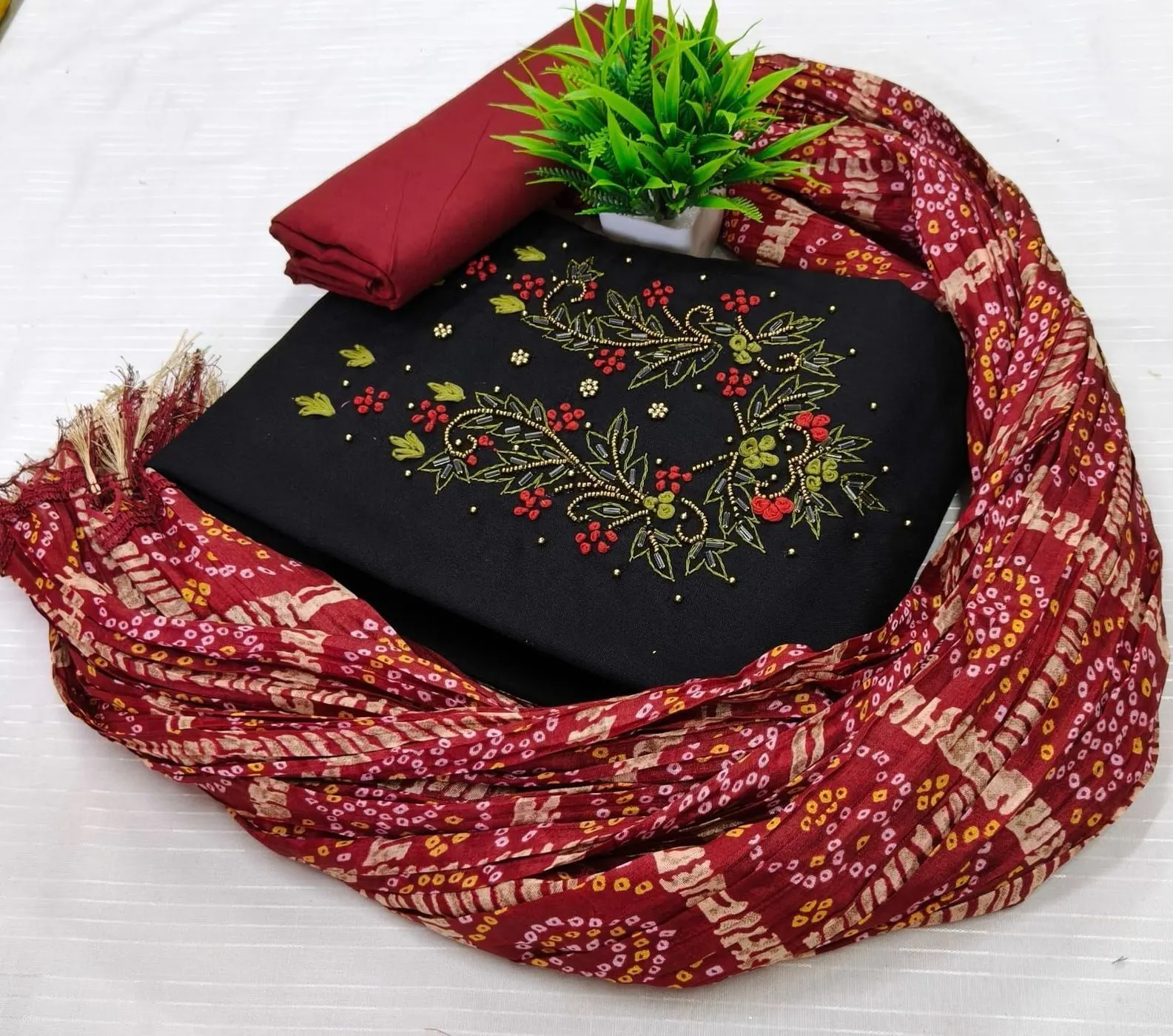HANDWORK COTTON/SILK PIECE 9