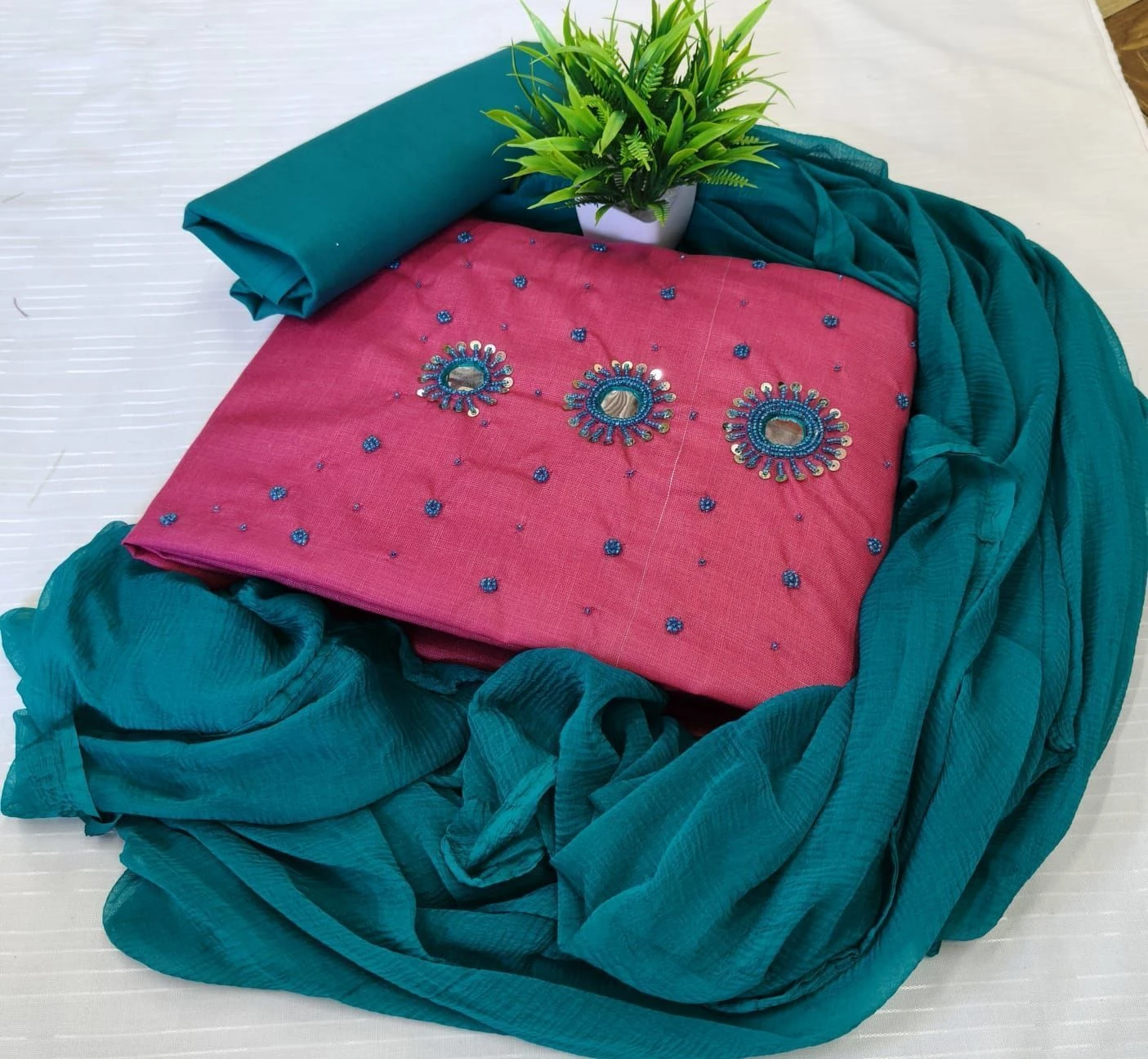 HANDWORK COTTON/SILK PIECE 10
