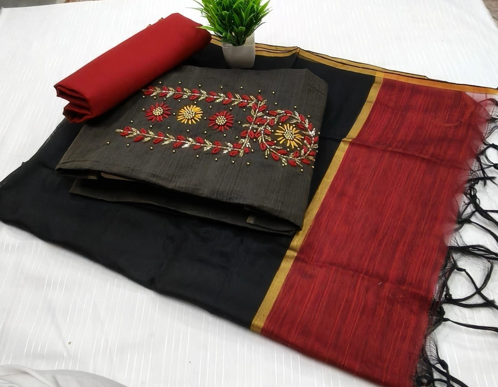 HANDWORK COTTON/SILK PIECE 13