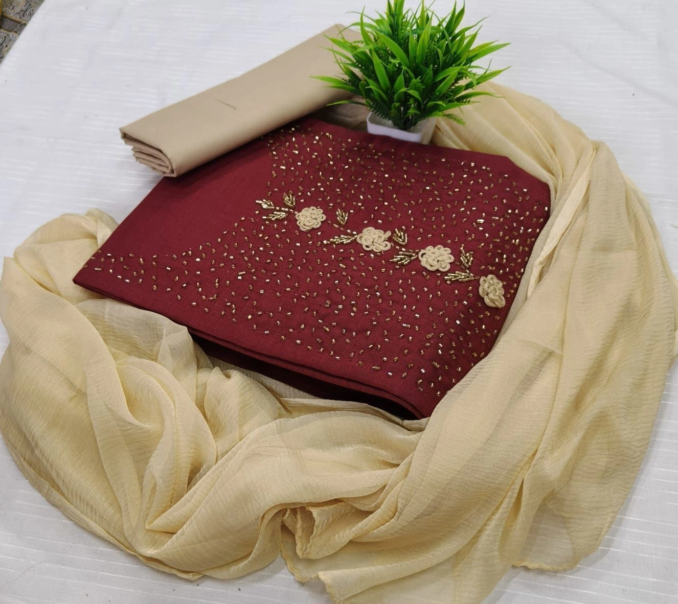 HANDWORK COTTON/SILK PIECE 15