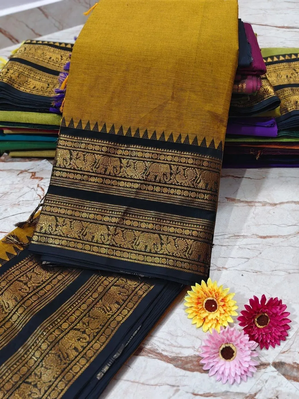 🌹Best quality 100 chettinad cotton sarees 7