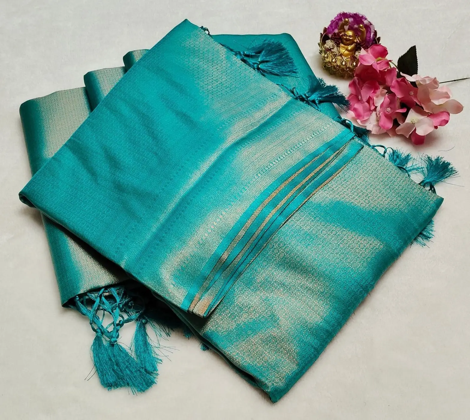 *COPPER SOFTY*
*Premium quality* Sarees 1