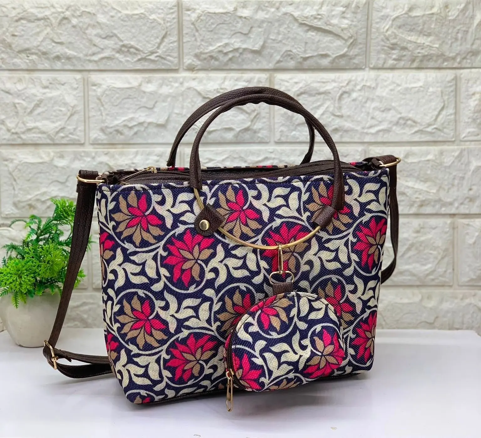 *Fancy Jute Sling For Women And Girls*+ Coin Pouch 1