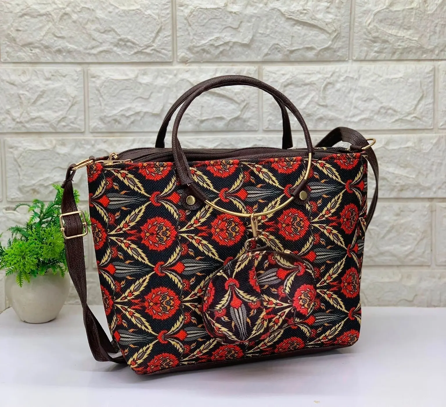 *Fancy Jute Sling For Women And Girls*+ Coin Pouch 3