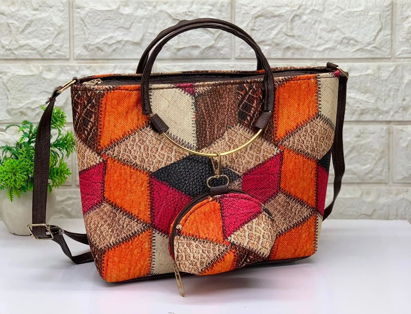 *Fancy Jute Sling For Women And Girls*+ Coin Pouch 5