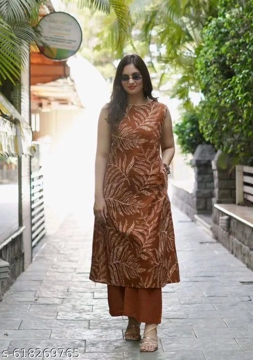 Women Rayon Kurta palazza set 1