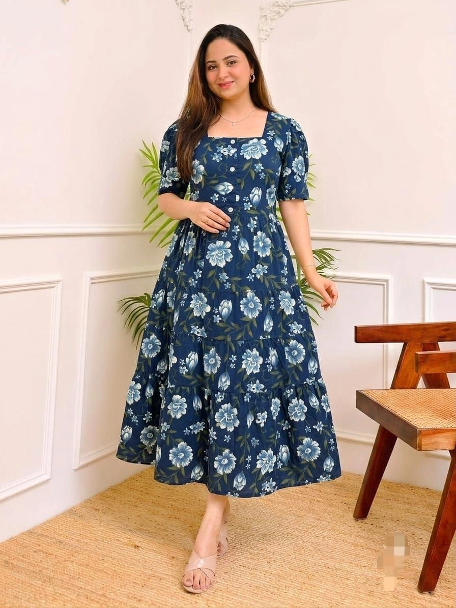 Printed Cotton Midi - A timeless classic for versatile elegance. 3