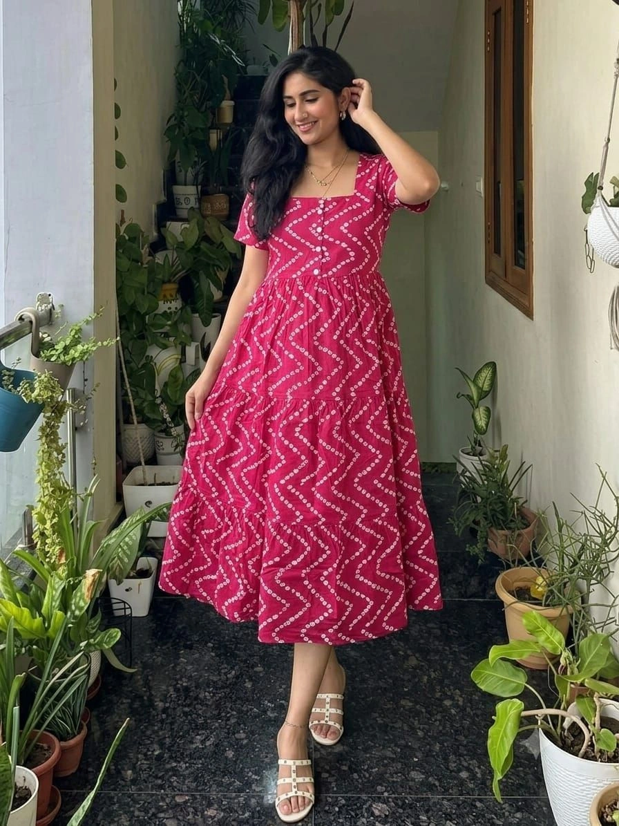 Printed Cotton Midi - A timeless classic for versatile elegance. 7
