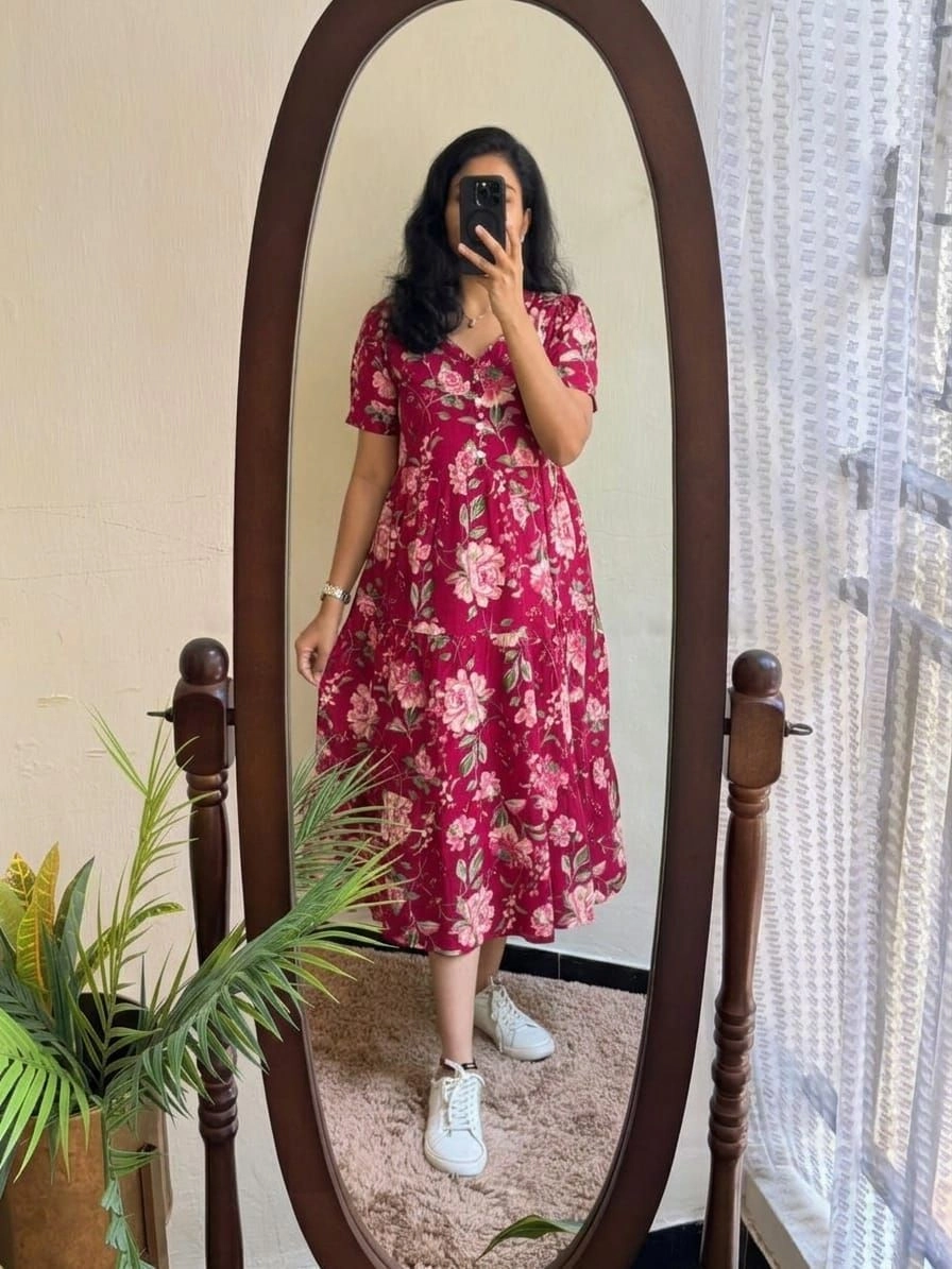Printed Cotton Midi - A timeless classic for versatile elegance. 14