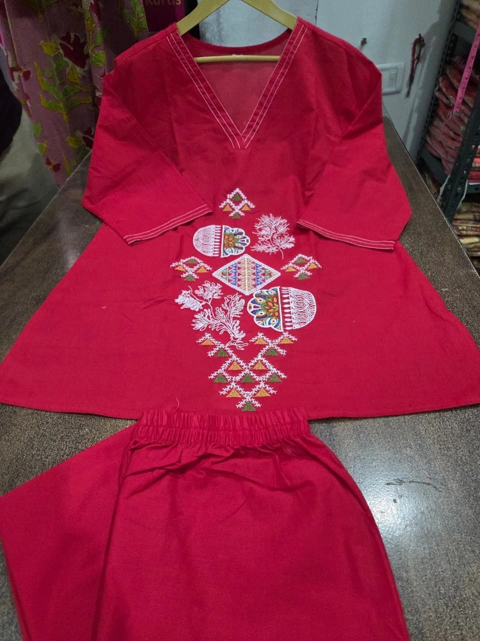 *🌸 Premium cotton 60*60 Embroidered Co-ord Set 🌸* 5