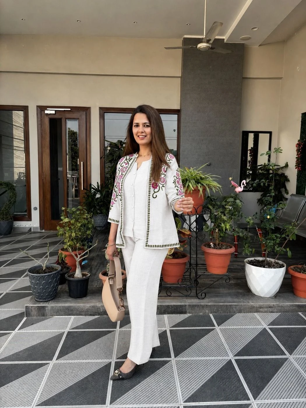 A stunning three-piece outfit for Party/Office use. 2