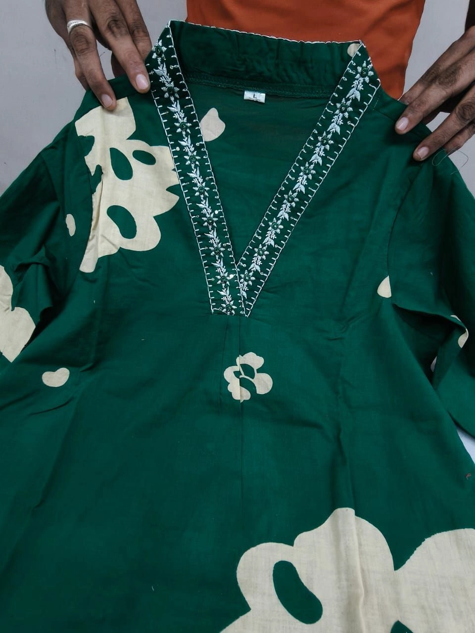 *Beautiful Cotton 3 PC 60*60 Kurtis with Mulmal duptta* 7