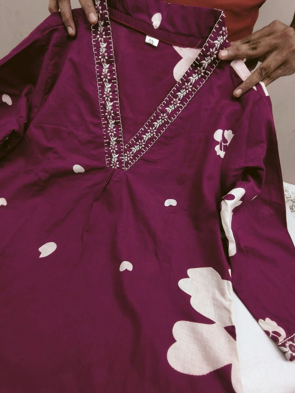 *Beautiful Cotton 3 PC 60*60 Kurtis with Mulmal duptta* 8