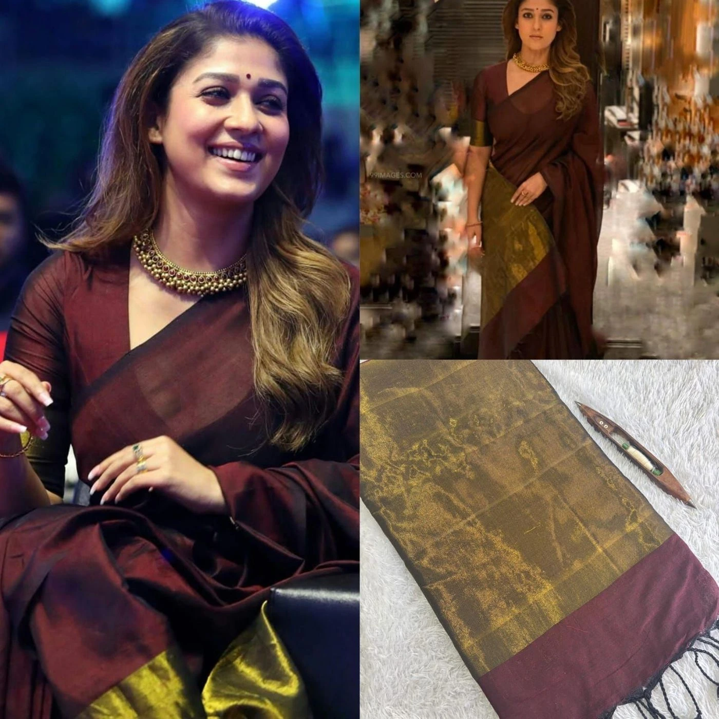 Nayanthara Khadi cotton saree 2