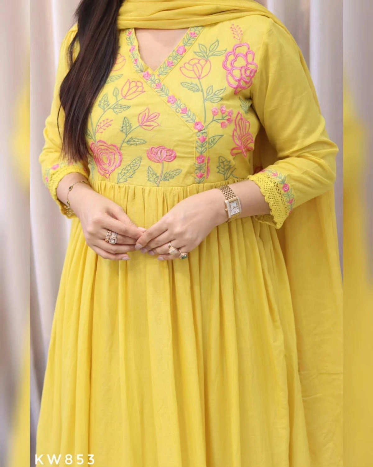 ANARKALI EMBROIDERY 
KURTA PANT WITH DUPPATA SET 1