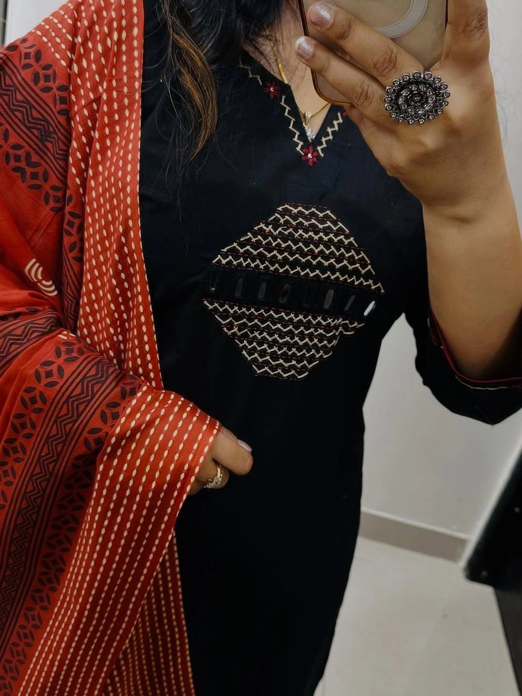 Stylish Ethnic Kurti Pant Dupatta Set 3
