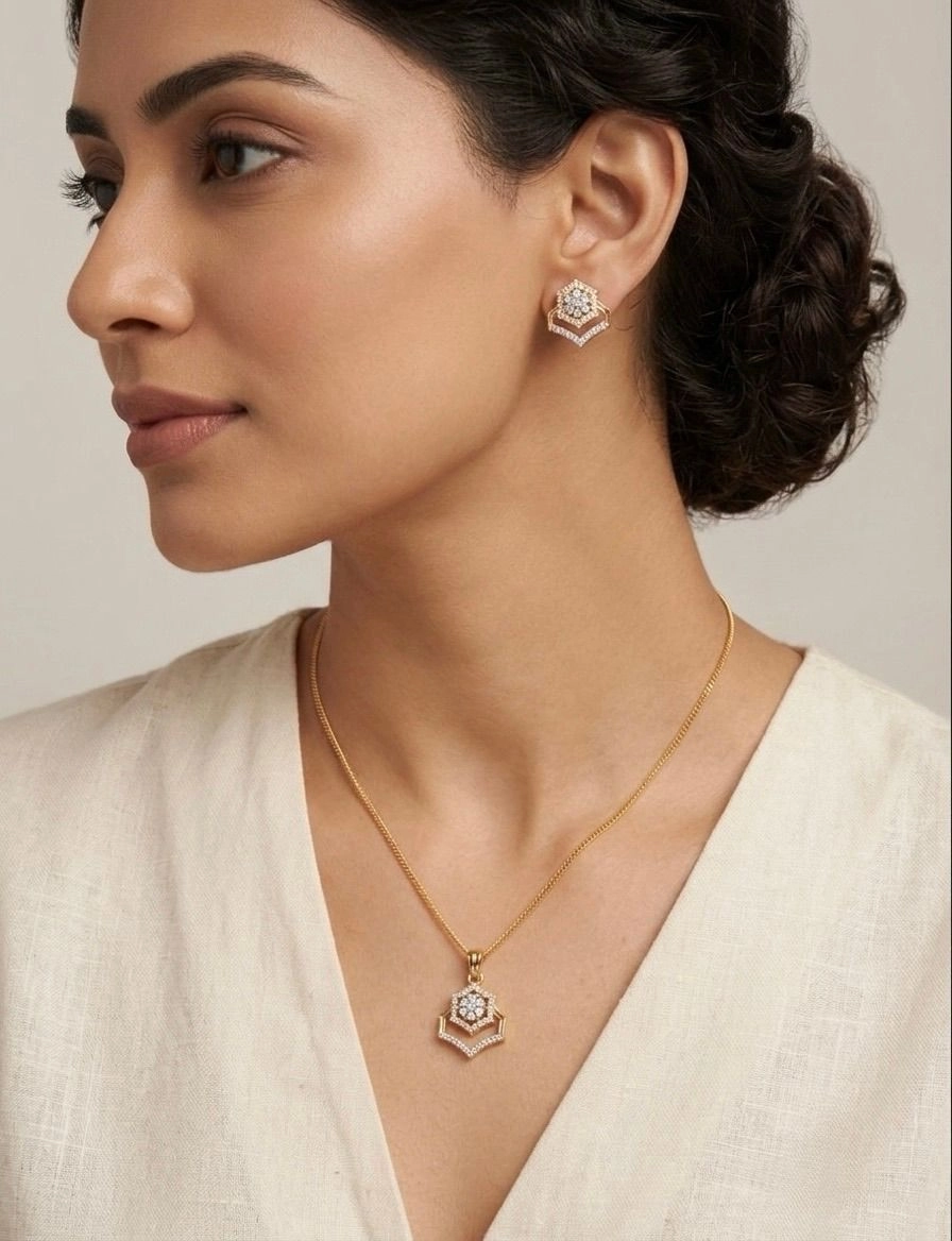 Cubix Bloom AD Pendant Set 3