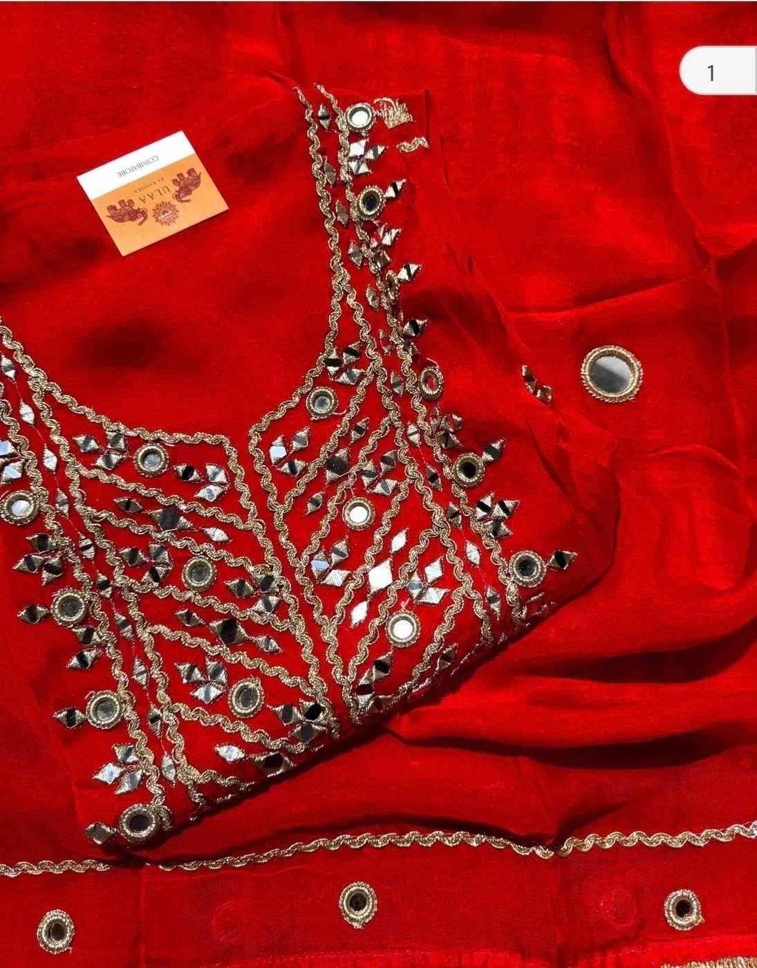 Organza Unstitched suit set