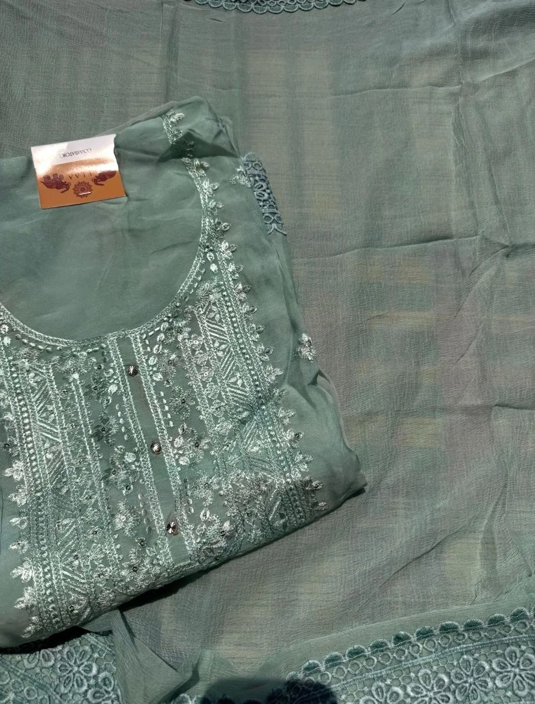Organza Unstitched set