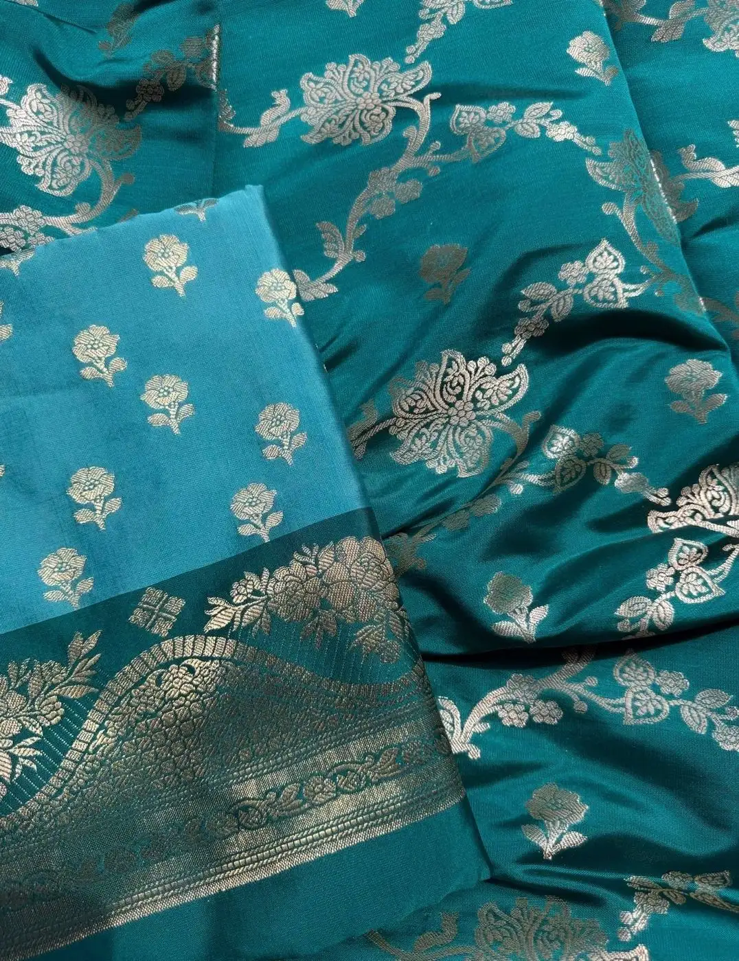 Raw Silk Unstitched suit set