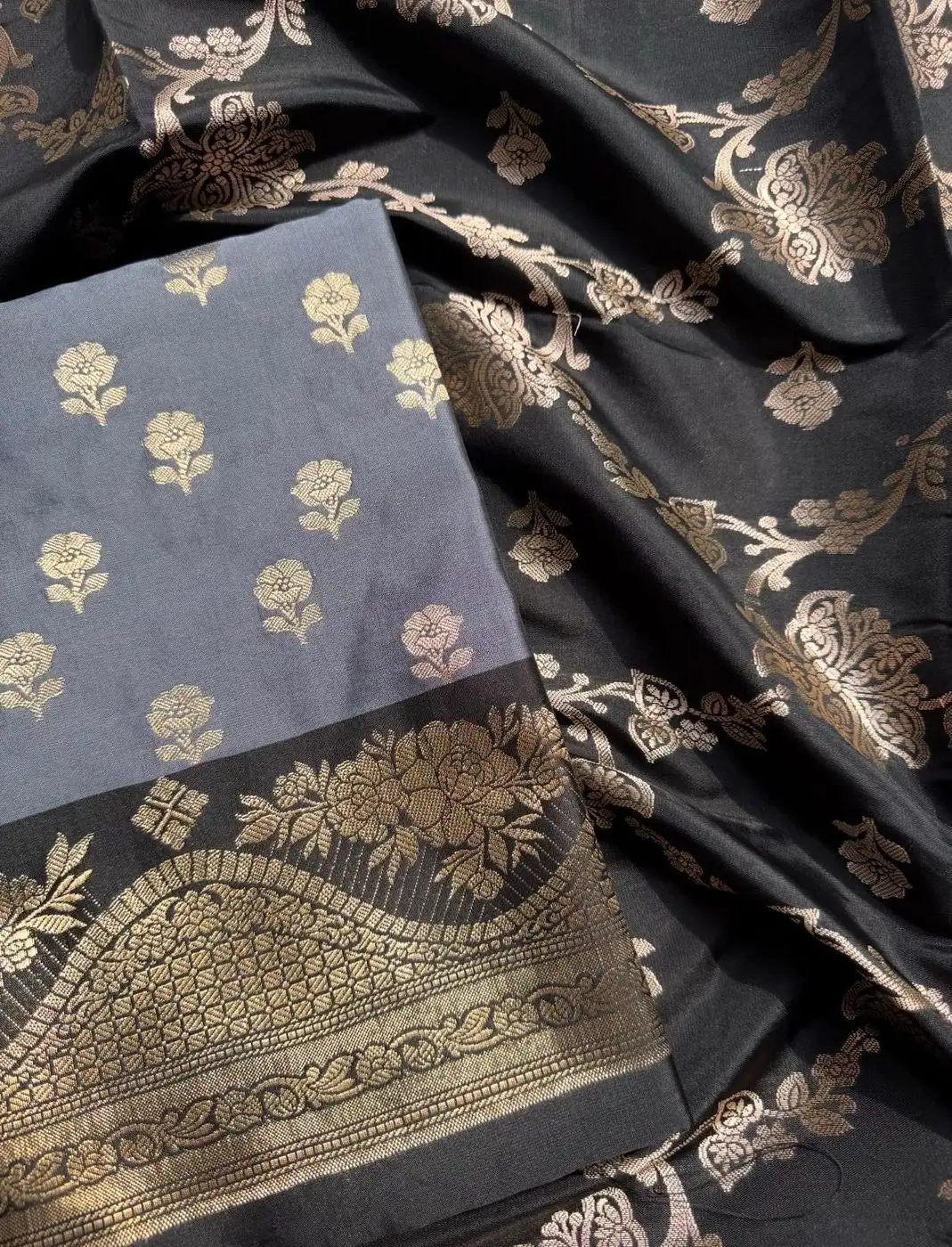 Raw Silk Unstitched suit set