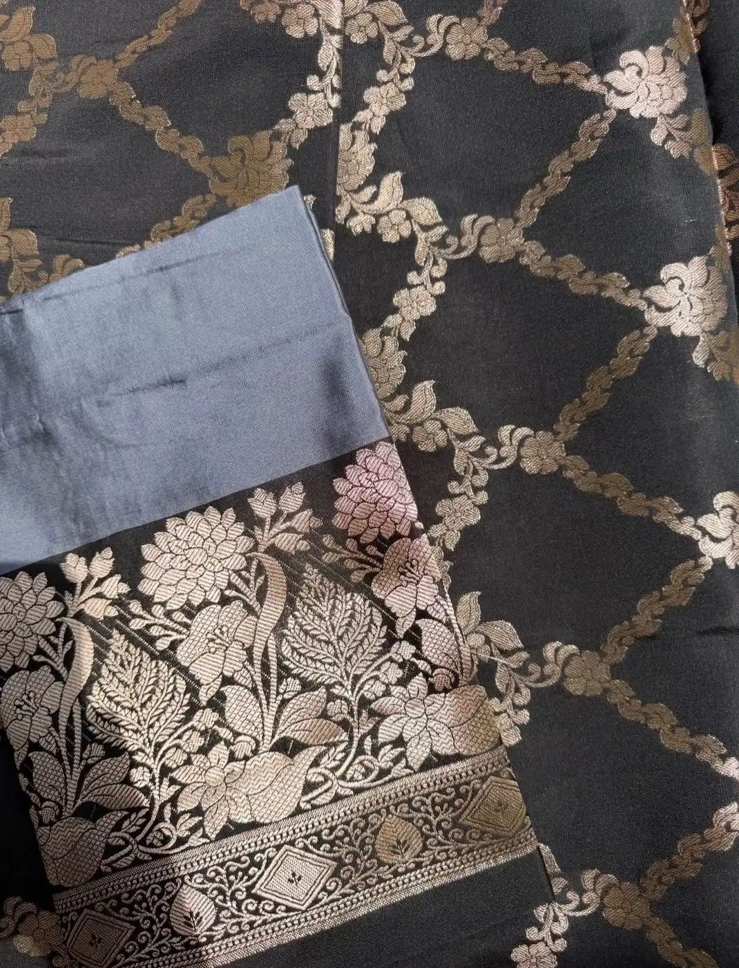 Raw Silk Unstitched suit set