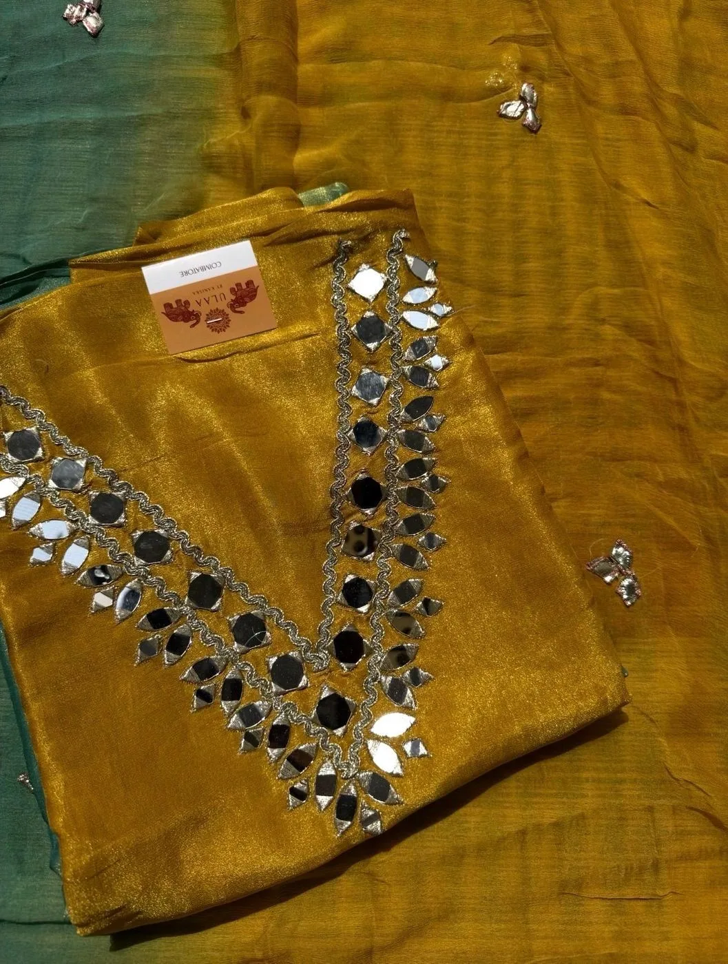 Shimmer Silk unstitched suit