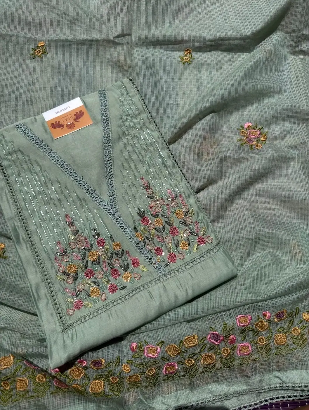 Kota cotton unstitched suit set