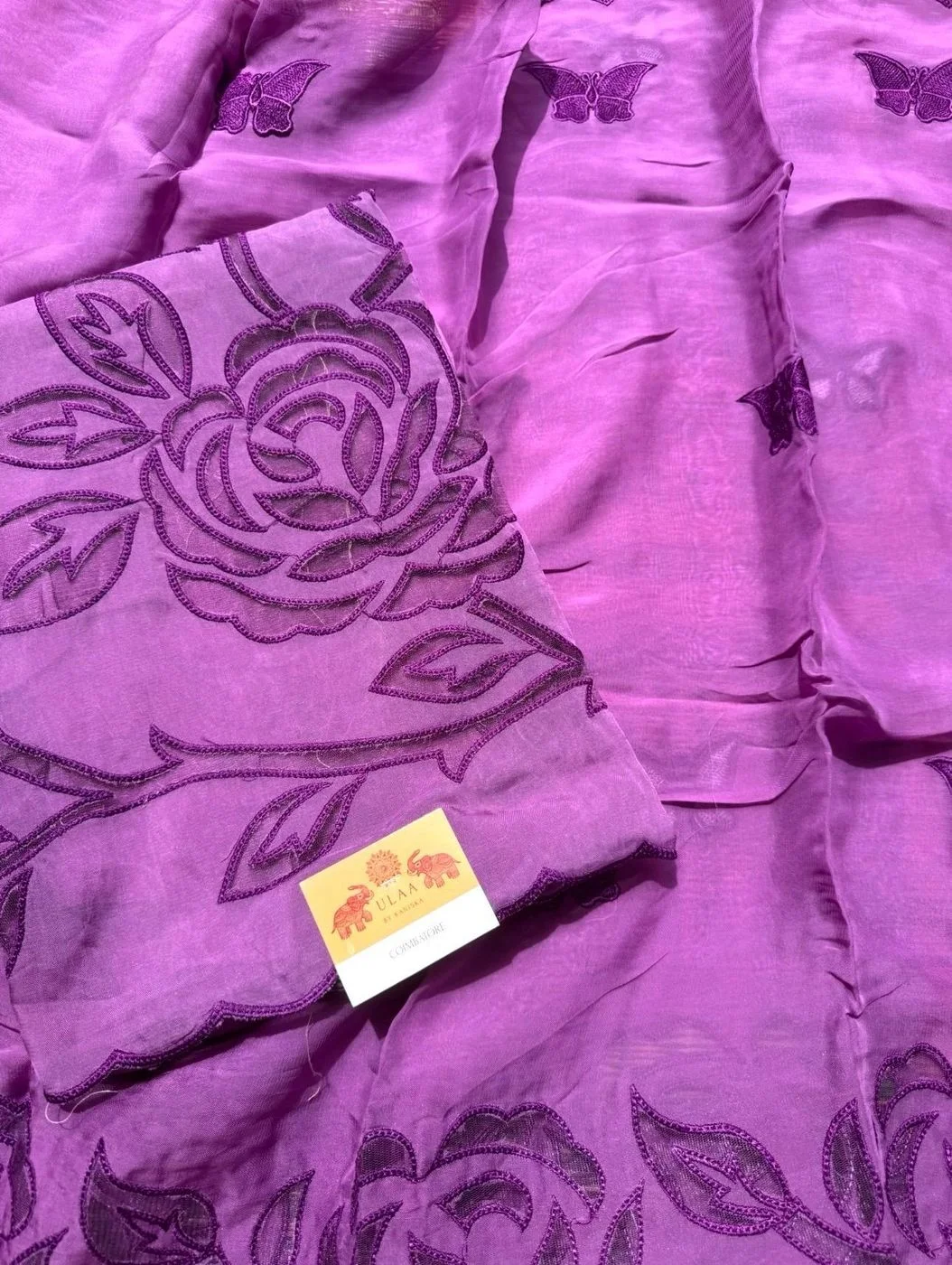 Organza unstitched suit set